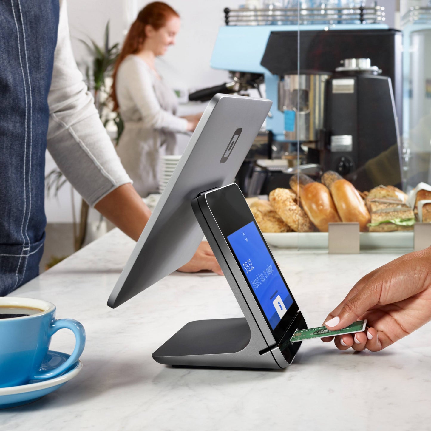 Square Register - Touchscreen Display, Gray - Point of Sale System, Dual Display, Built-In Payment Processing, All-in-One POS, Business Management